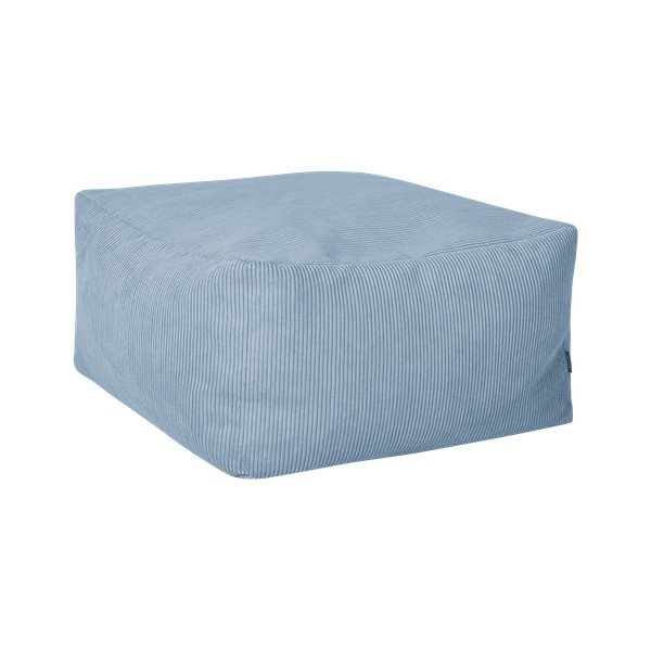 Svetlo moder tabure iz rebrastega žameta Keno – noo.ma