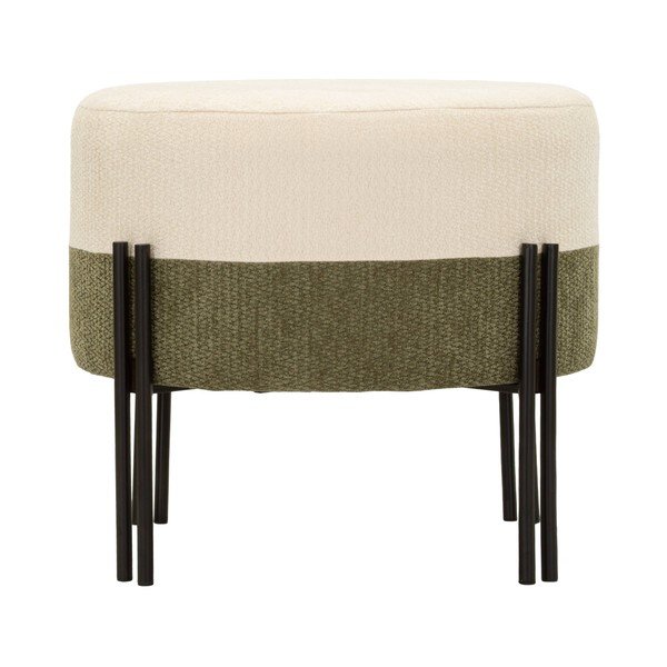 Kaki zelen/kremno bel tabure Modern Style – Mauro Ferretti-image-3