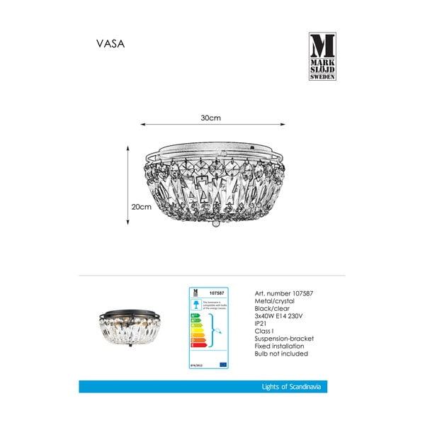 Stropna svetilka Markslöjd Vasa, ø 30 cm-image-2