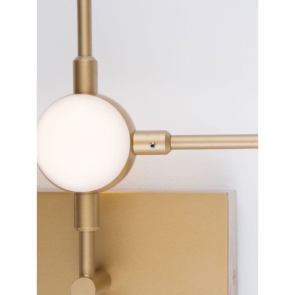 Kovinska LED stenska svetilka v zlati barvi Atomo – Nova Luce-image-3