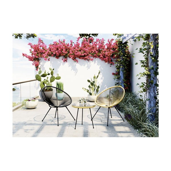 Stranska mizica Kare Design Acapulco Nature, ø 50 cm-image-3