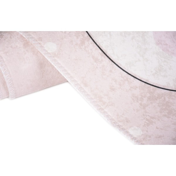 Svetlo rožnata otroška preproga 120x180 cm Princess Panda – Vitaus-image-2