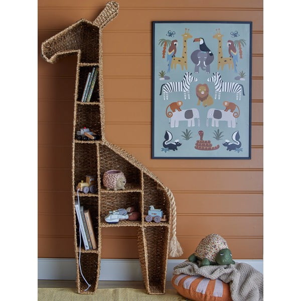 Otroška knjižna omara iz ratana 46x148 cm Kalu - Bloomingville Mini-image-1