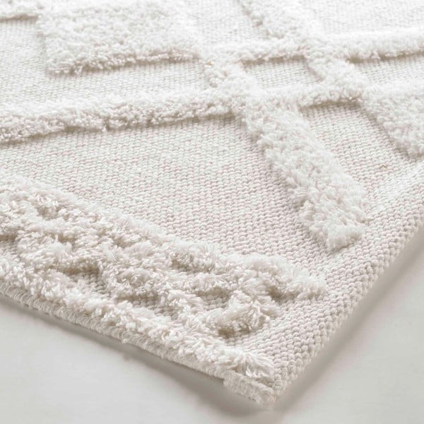 Bela kopalniška preproga 50x80 cm Gladis – douceur d'intérieur-image-2