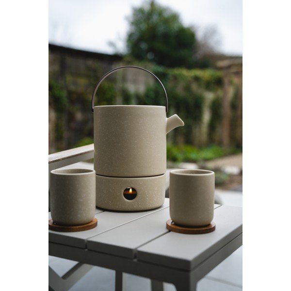 Bež lončene skodelice v kompletu 2 ks 200 ml Umea – Bredemeijer-image-1
