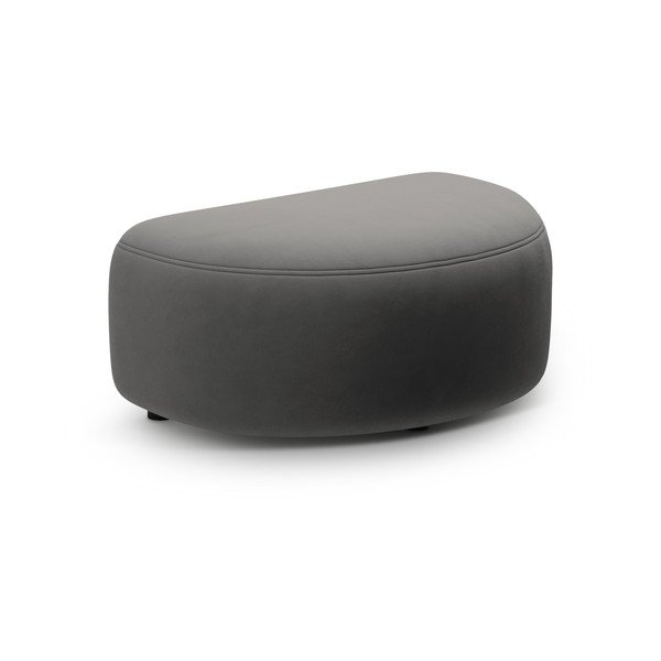 Temno siv žameten tabure Kate – Micadoni 