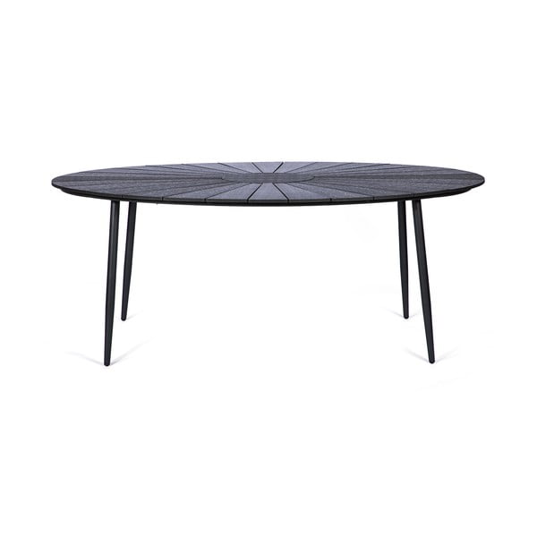 Črna vrtna miza s ploščo iz artwooda Bonami Selection Marienlist, 190 x 115 cm-image-2