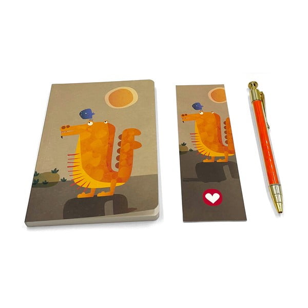Darilni komplet za pisanje z voščilnico Dragon – Kartos-image-2