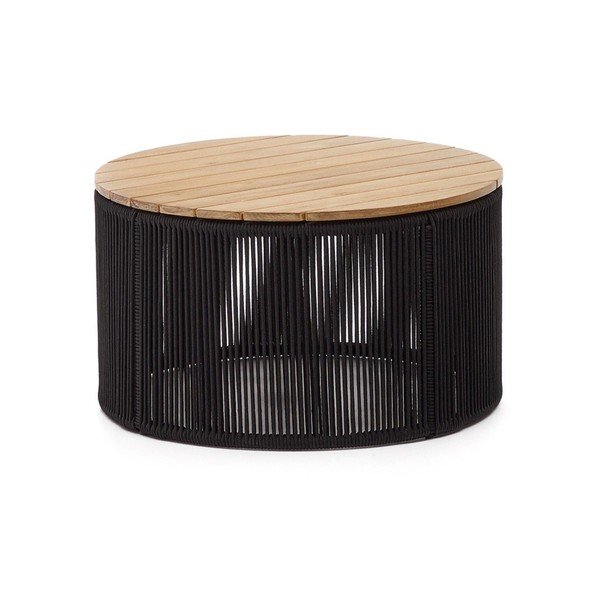 Okrogla vrtna mizica z mizno ploščo iz akacije ø 70 cm Dandara – Kave Home