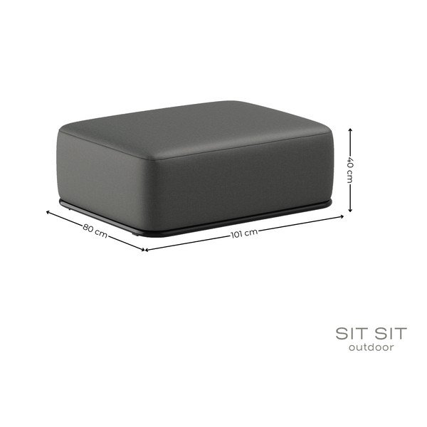 Temno siv vrtni podstavek za noge Straw – Sit Sit-image-3