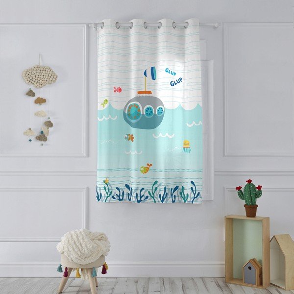 Otroška bombažna zavesa Moshi Moshi Sea Life, 135 x 180 cm-image-1