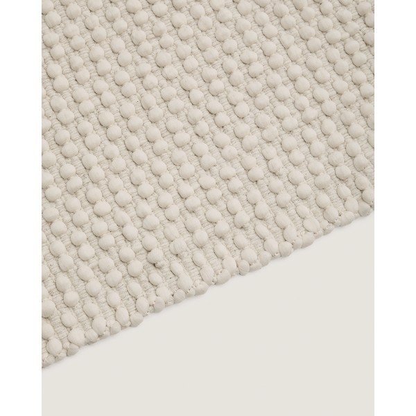 Kremno bel ročno tkan tekač iz mešanice bombaža 70x140 cm Mascarell – Kave Home-image-3