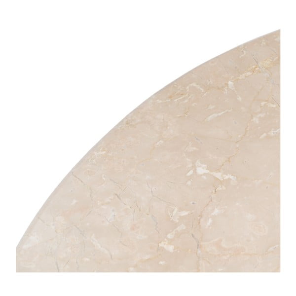 Okrogla jedilna miza z marmorno mizno ploščo ø 120 cm – Ixia-image-3