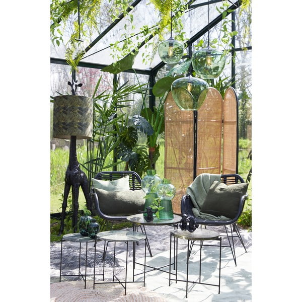 Zelena stropna svetilka s steklenim senčnikom ø 30 cm Mayson - Light & Living-image-2