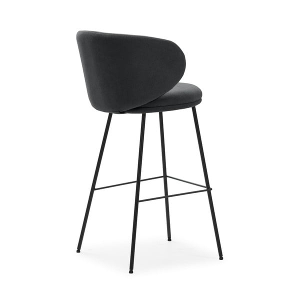 Temno sivi barski stoli v kompletu 2 ks (višina sedeža 65 cm) Rush – Marckeric-image-4