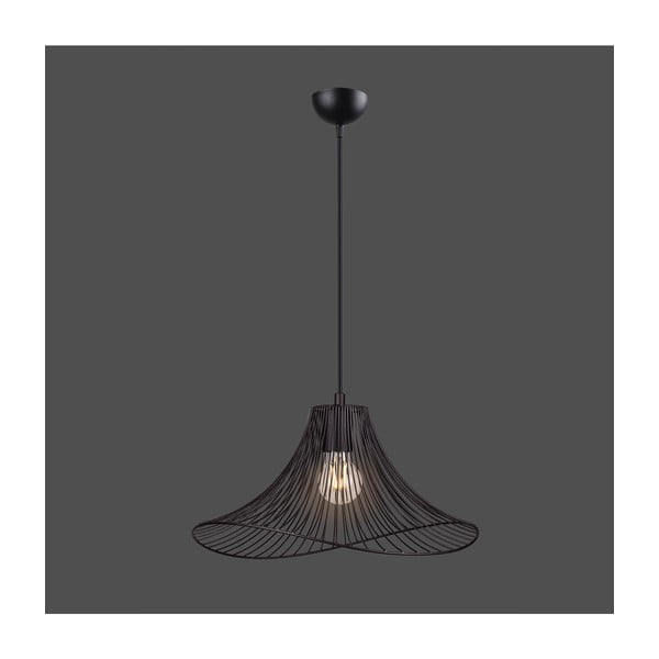 Črna viseča svetilka ø 40 cm Wavy – Squid Lighting-image-2