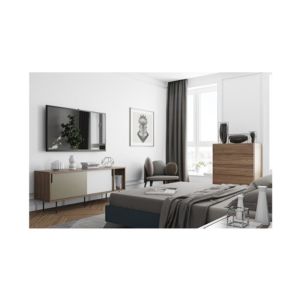 Komoda s sivimi vrati TemaHome Dann-image-4