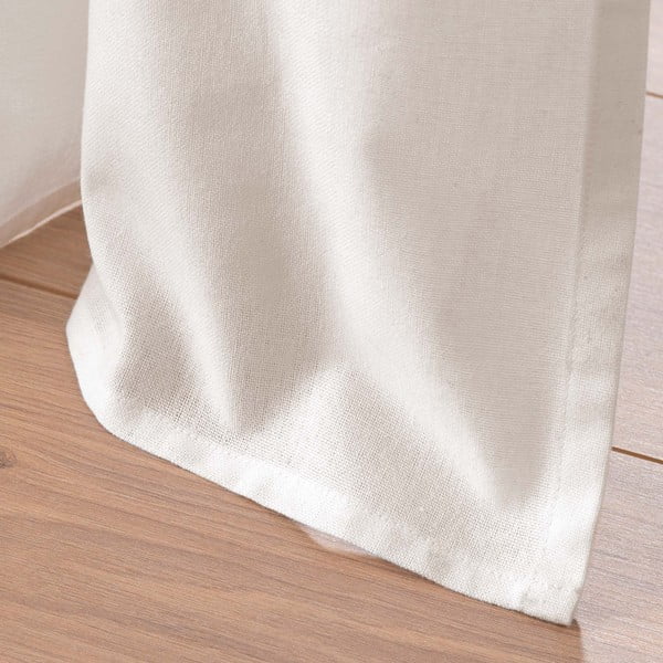 Belo-bež zavesa iz mešanice bombaža 140x240 cm Altea – douceur d'intérieur-image-4