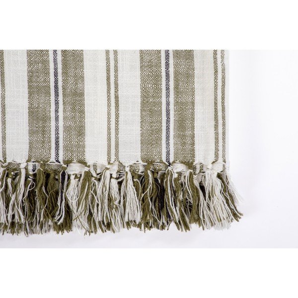 Zelena bombažna odeja 150x200 cm Indira – Tiseco Home Studio-image-1