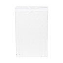 Bela košara za perilo s pokrovom Compactor Laundy Basket Linen, višina 60 cm