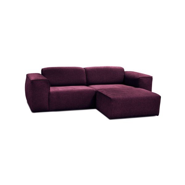 Vijoličen trosed s pufom Cosmopolitan Design Phoenix-image-1