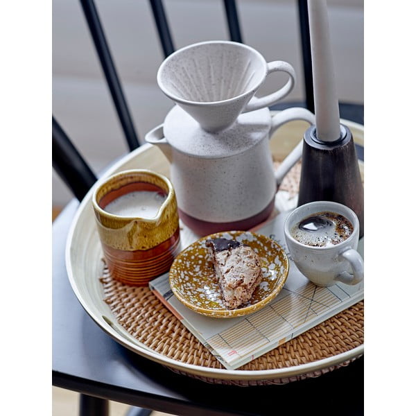 Oranžno-bel lončen krožnik Bloomingville Carmel, ø 11 cm-image-1