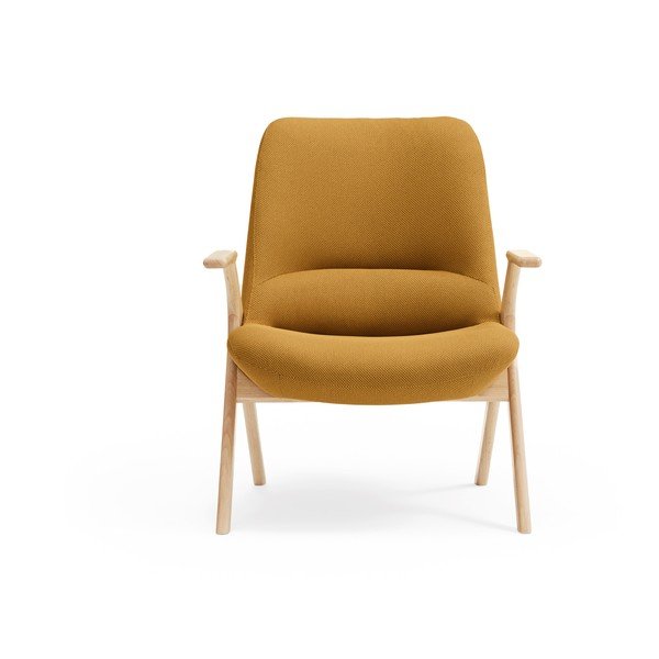 Gorčično rumen fotelj Dins – Teulat-image-1