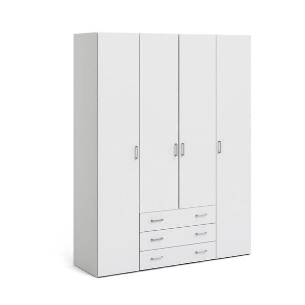 Bela garderobna omara 154x200 cm Space – Tvilum-image-2