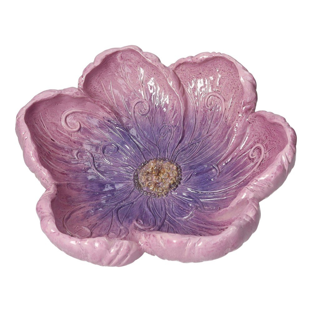 Dekorativni pladenj iz poliresina ø 26 cm Flora