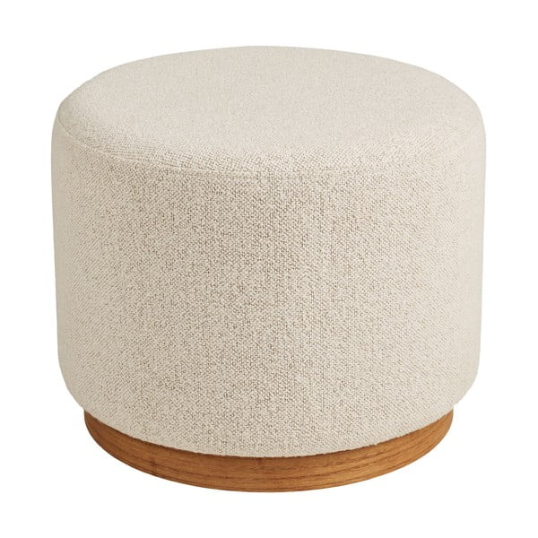 Bež tabure iz tkanine bouclé Daisy – House Nordic