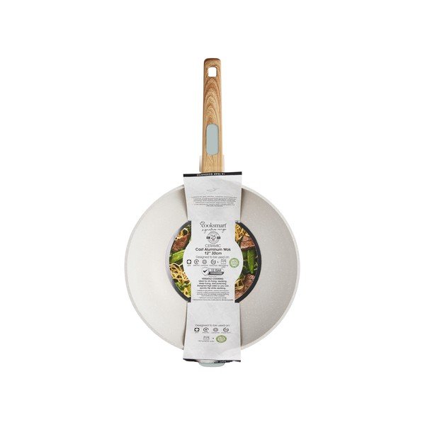 Vok ponev s keramično prevleko ø 30 cm Signature Range – Cooksmart ®-image-3
