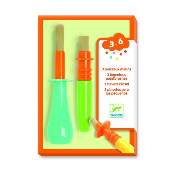 Komplet 3 otroških čopičev Djeco-image-1