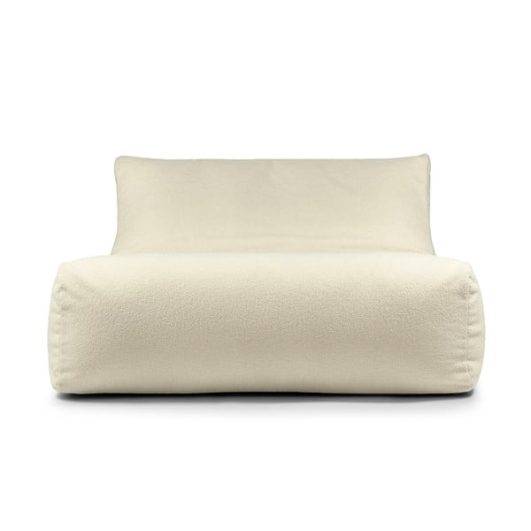 Kremno bela vreča za sedenje iz tkanine bouclé Sofa Lounge – SLOWDOWN-image-2