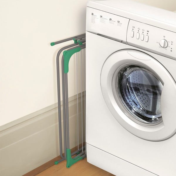 Stojalo za sušenje perila v srebrni barvi Deluxe – Addis-image-2