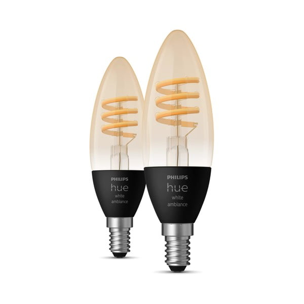Filament žarnice E14, 5 W v kompletu 2 ks White ambiance – Philips Hue