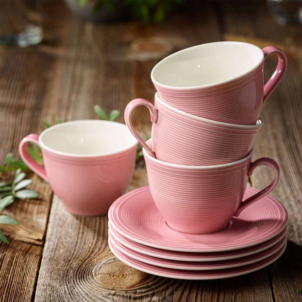 Roza porcelanska skodelica za kavo Like by Villeroy & Boch Group, 0,25 l-image-1