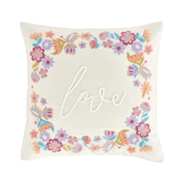Okrasna blazina iz mešanice lana 45x45 cm Love – Catherine Lansfield