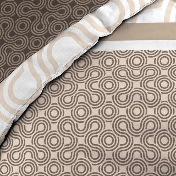 Rjava bombažna podaljšana posteljnina za zakonsko posteljo z rjuho 6-delna 240x220 cm Pacha – douceur d'intérieur-image-2