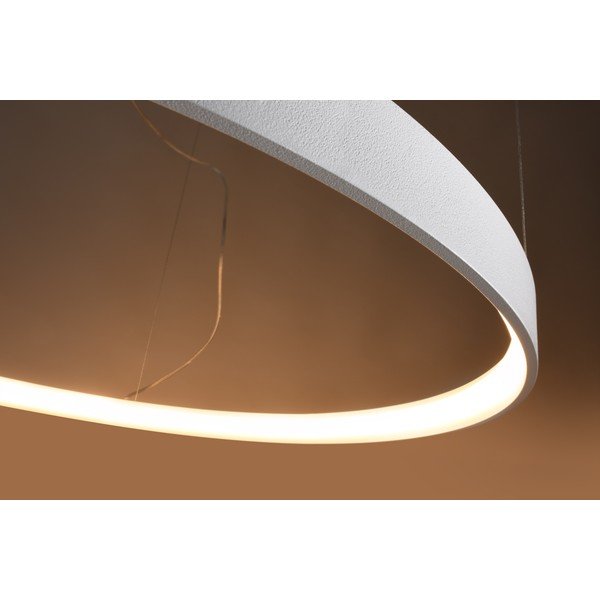 Črna aluminijasta LED viseča svetilka ø 78 cm RIO – Thoro-image-3