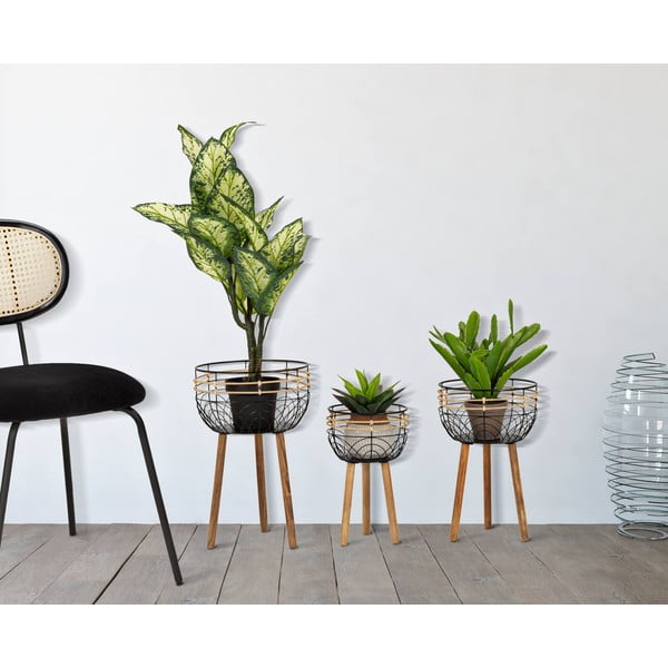 Kovinska stojala za rože v kompletu 3 kos Oporto - Mauro Ferretti-image-1