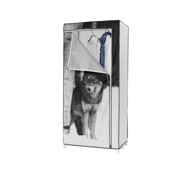 Tekstilna garderobna omara Kompaktor Wolf, višina 160 cm-image-1