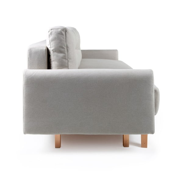 Svetlo siva raztegljiva sedežna garnitura Bonami Selection Pop-image-3