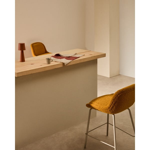 Gorčično rumen barski stol (višina sedeža 65 cm) Aimin – Kave Home-image-2