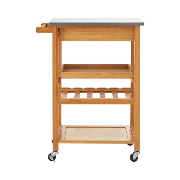 Bambusov servirni voziček na kolesih 41x58 cm Harlow – Premier Housewares-image-4