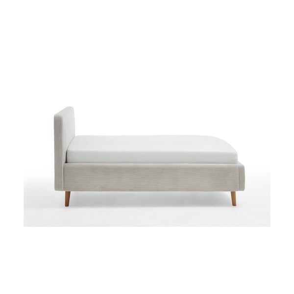 Bež oblazinjena postelja brez letvenega dna 120x200 cm Mattis – Meise Möbel-image-3