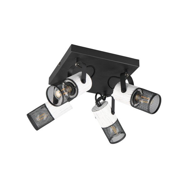 Črno/belo točkovno svetilo ø 9 cm Tosh – Trio-image-1