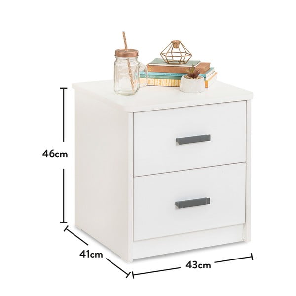 Bela nočna omarica Classic – Kalune Design-image-1