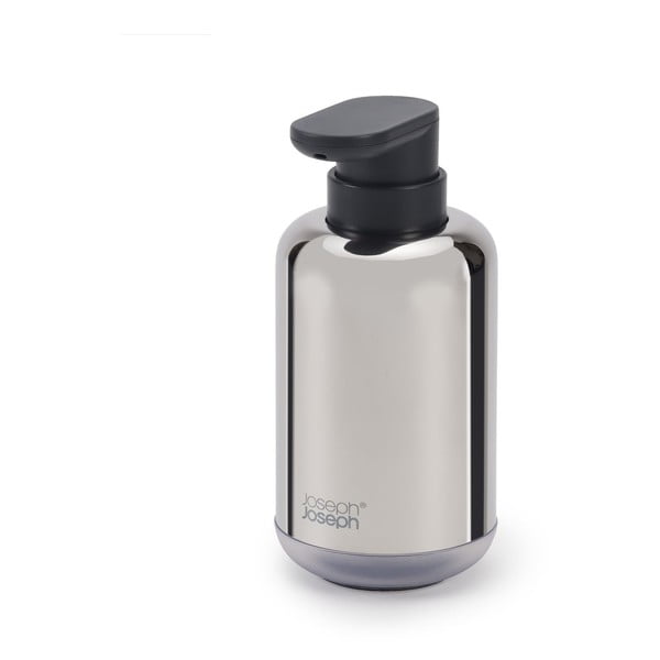 Dozirnik za milo iz nerjavečega jekla v sijajno srebrni barvi 300 ml EasyStore Luxe – Joseph Joseph