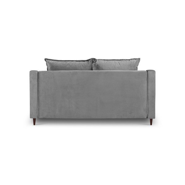 Siva žametna zofa Mazzini Sofas Freesia, 150 cm-image-3