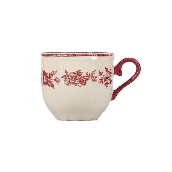 Bordo rdeča/slonokoščena porcelanasta skodelica 215 ml Cyril – S|P Collection